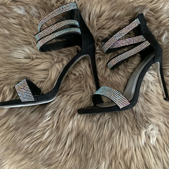 Red Cherry Shoes - Red Cherry Strappy Bling Heels